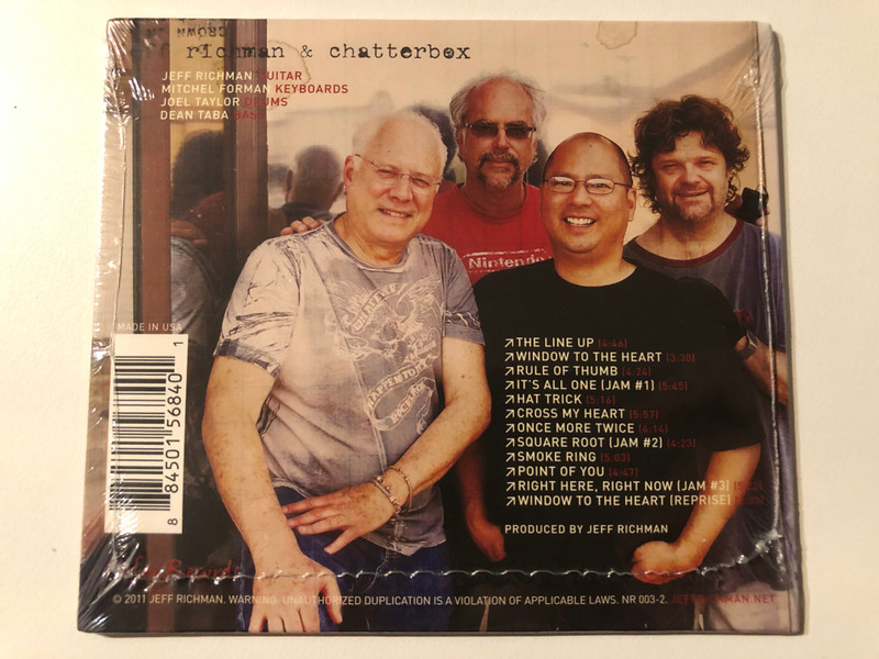 Jeff Richman & Chatterbox – The Line Up / Nefer Records Audio CD 2011 / NR 003-2 
