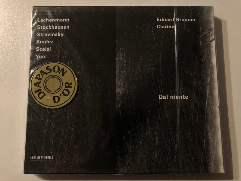 Lachenmann, Stockhausen, Stravinsky, Boulez, Scelsi, Yun - Eduard Brunner (clarinet) - Dal Niente / ECM Records Audio CD 1997 / ECM 1599