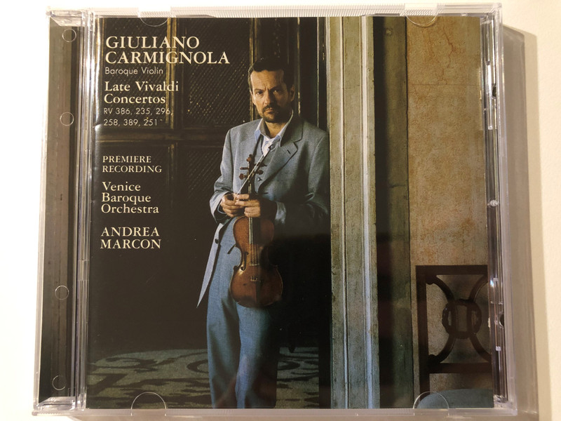 Giuliano Carmignola (baroque Violin) - Late Vivaldi Concertos RV 386, 235, 296, 258, 389, 251 - Venice Baroque Orchestra, Andrea Marcon / Premiere Recording / Sony Classical Audio CD 2002 / SK 87733 5099708773328