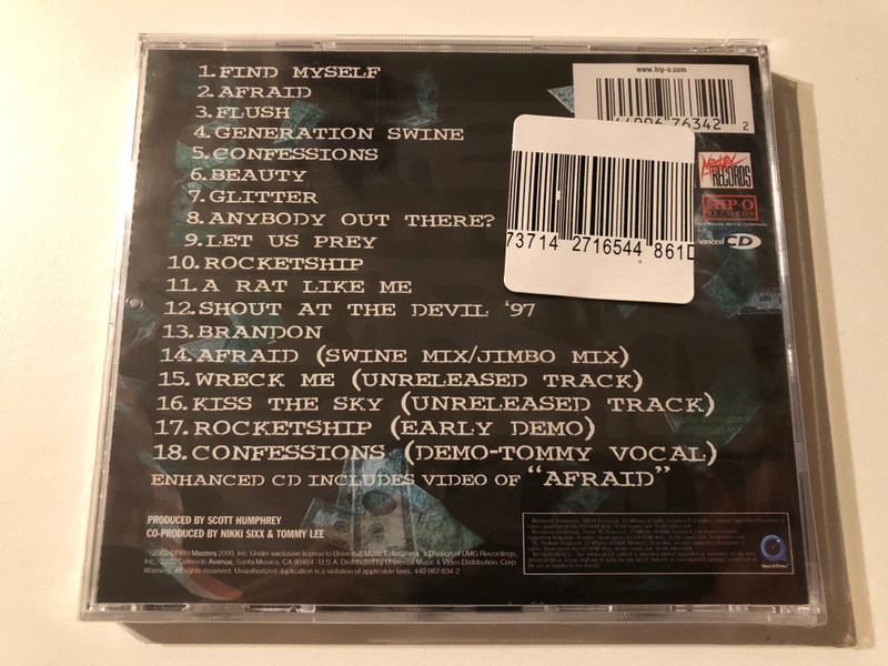 Mötley Crüe – Generation Swine / Mötley Records Audio CD 2003 / 440 067 634-2