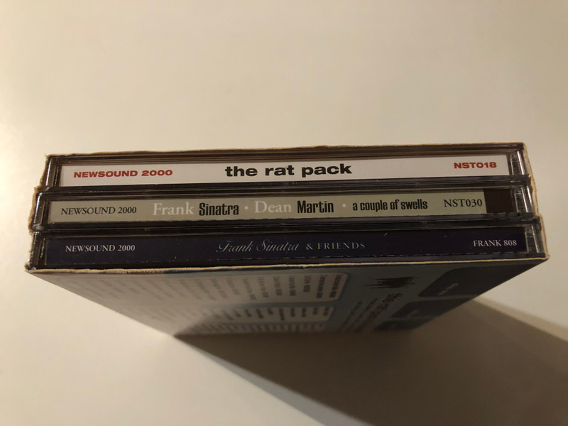 The Rat Pack & Friends - Frank Sinatra, Dean Martin, Sammy Davis Jnr, Nat King Cole, Louis Armstrong, Bing Crosby / Newsound 2000 3x Audio CD, Box Set 1999 / NSTHR007