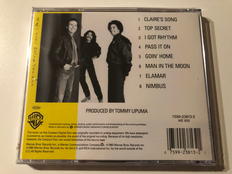 The Yellowjackets – Mirage À Trois / Warner Bros. Records Audio CD / 7599-23813-2