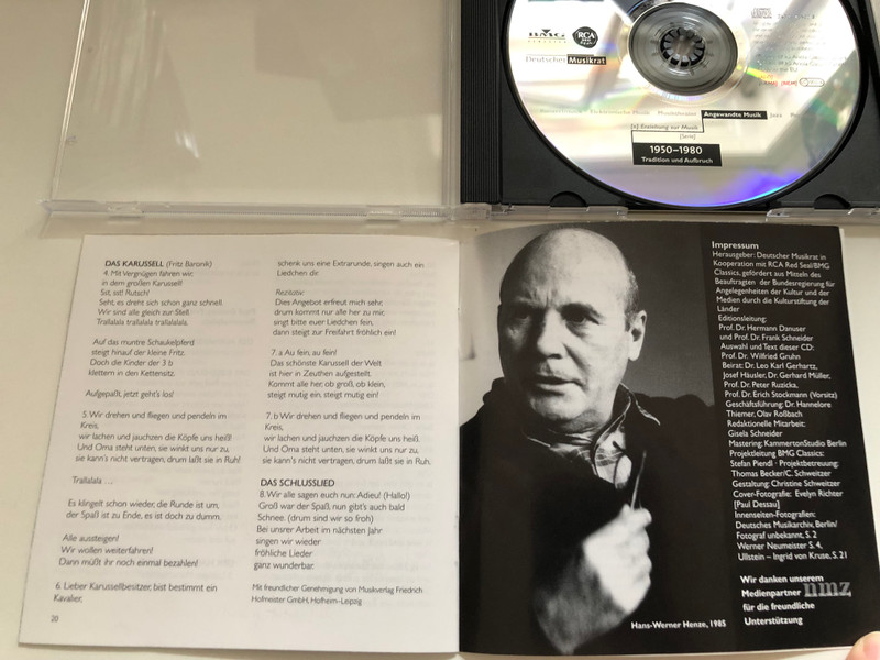 Tradition Und Aufbruch 1950-1980 / Musik In Deutschland 1950-2000, Angewandte Musik, Erziehung zur Musik / RCA Red Seal Audio CD 2001 / 74321 73527 2