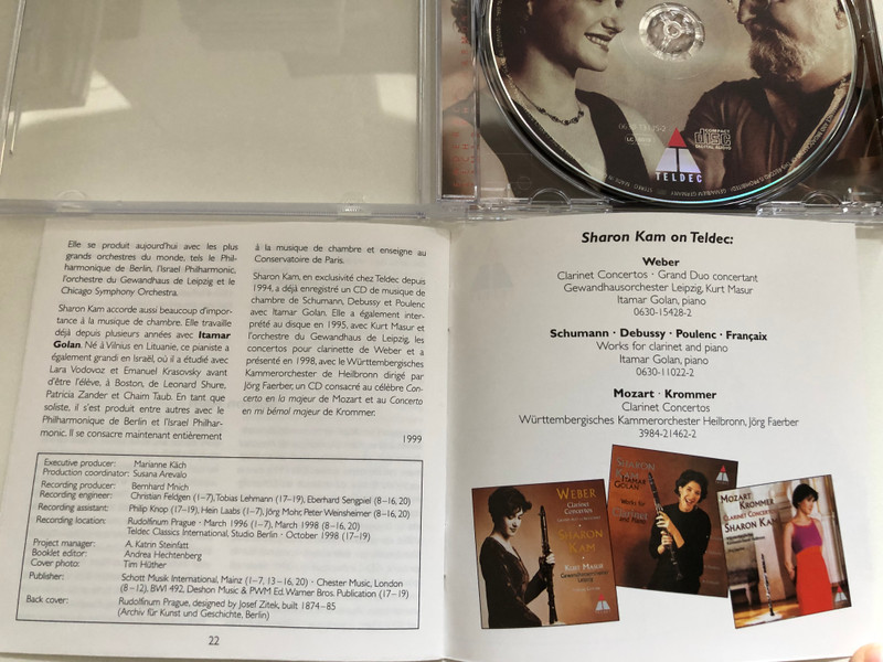 Works for Clarinet - Sharon Kam meets Krzysztof Penderecki / Teldec Classics International GmbH Audio CD 1999 / 0630-13135-2