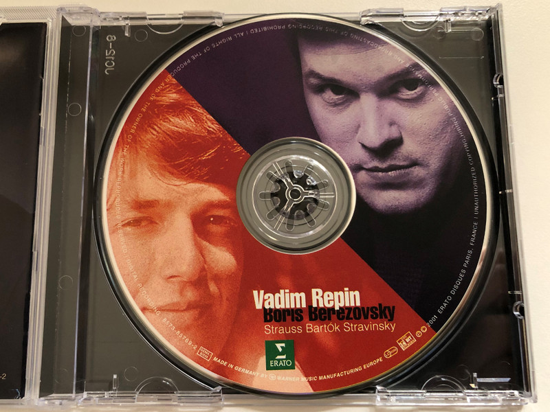 Vadim Repin, Boris Berezovsky – Strauss Bartok Stravinsky / Erato Audio CD 2001 / 8573-85769-2