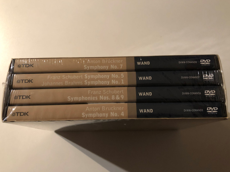 Gunter Wand Edition, Boxset Part II / Bruckner, Beethoven, Schubert, Brahms (4 DVD Set) / NDR Sinfonieorchester / Schleswig-Holstein Musik Festival / 2006 DVD (824121001278)