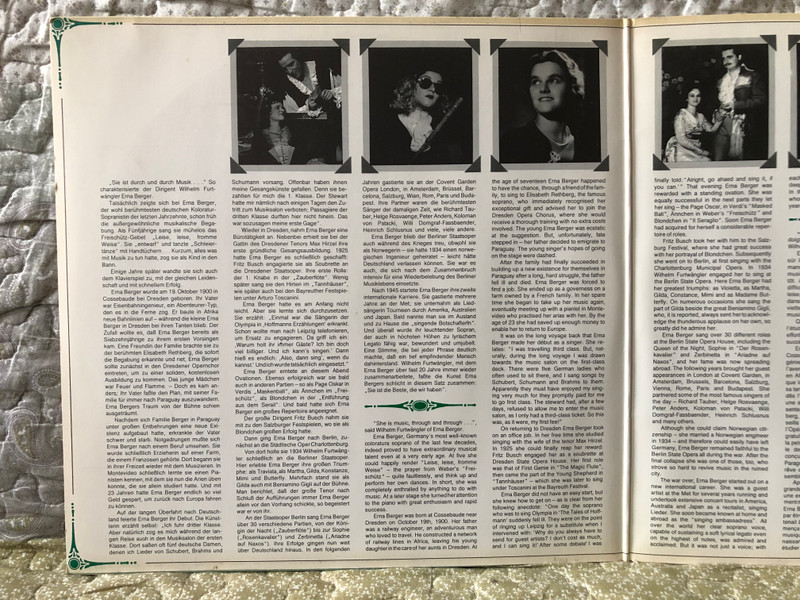 Erna Berger mit Tiana Lemnitz, Peter Anders, Margarete Klose, Heinrich Schlusnus, Josef Greindl u. a. / Die Zauberflöte; Die Entführung Aus Dem Serail; Hoffmanns Erzählungen; Orpheus Und Eurydike / Acanta 2x LP / 22 21490-3