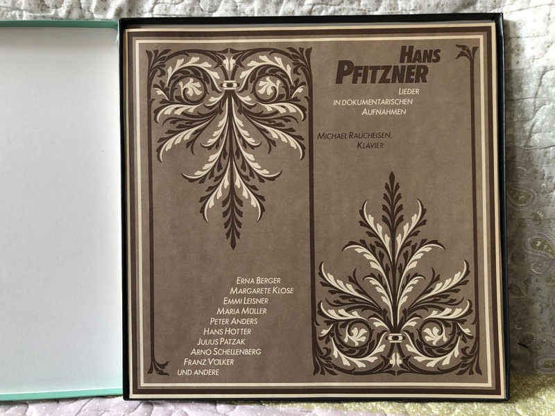 Hans Pfitzner: Lieder In Dokumentarischen Aufnahmen - Michael Raucheisen (klavier) / Erna Berger, Margarete Klose, Emmi Leisner, Maria Müller, Peter Anders, Hans Hotter, Julius Patzak, Arno Schellenberg / Acanta 3x LP 1985 / 40.23 532