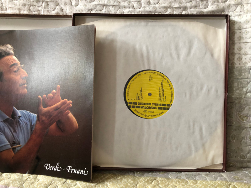 Verdi: Ernani - Lamberto Gardelli / Giorgio Lamberti, Sylvia Sass, Lajos Miller, Kolos Kováts / Hungaroton 3x LP, Stereo 1982 / SLPD 12259-61