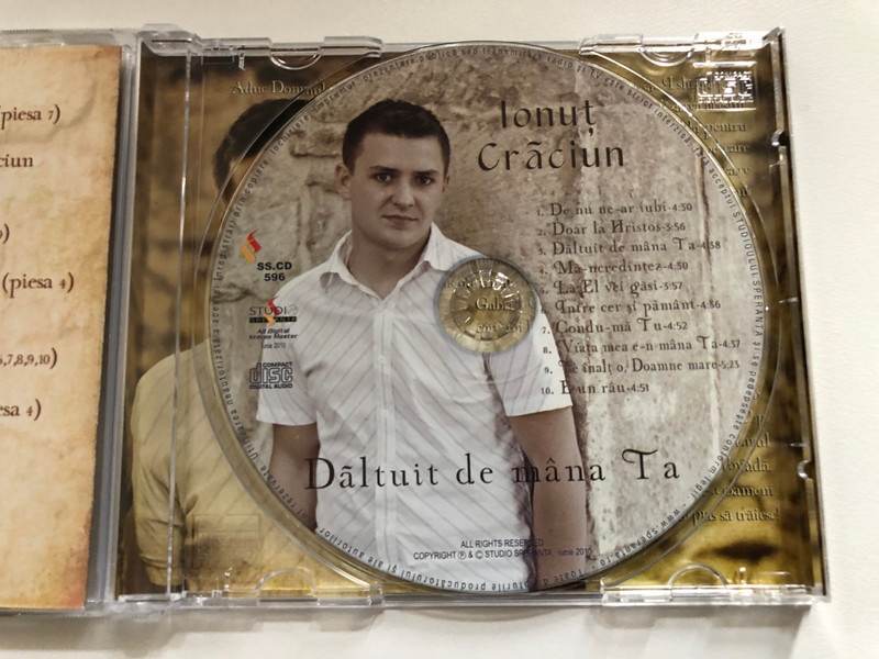 Ionut Craciun - Daltuit de mana Ta / Studio Speranta Audio CD 2010 Stereo / SS.CD 596