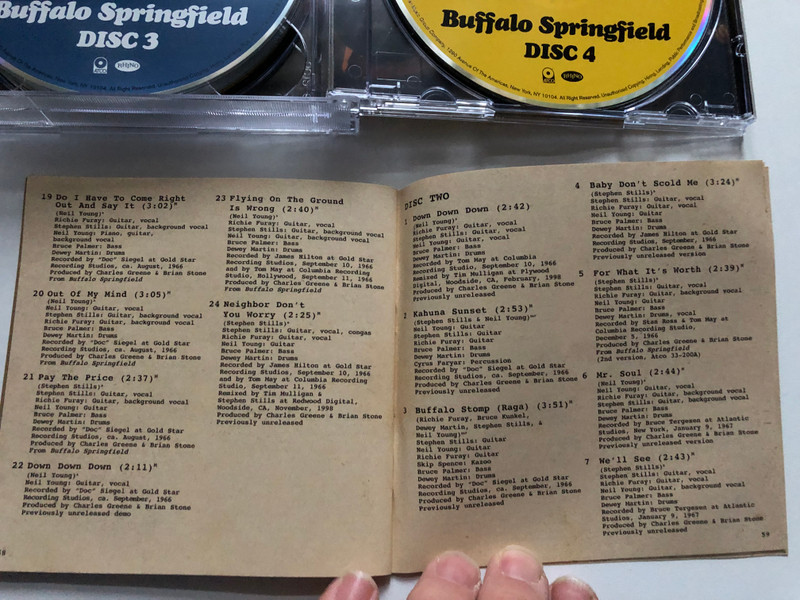 Buffalo Springfield / ATCO Records 4x Audio CD 2001 / 8122797321 