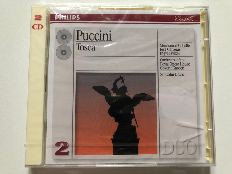 Puccini: Tosca - Montserrat Caballe, Jose Carreras, Ingvar Wixell, Orchestra Of The Royal Opera House, Covent Garden, Sir Colin Davis / Philips 2x Audio CD 1993 / 438 359-2