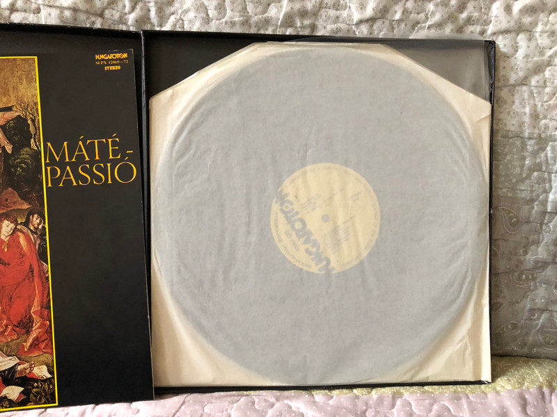 Johann Sebastian Bach: Máté Passió - Kalmár Magda, Hamari Júlia, Zeger Vandersteene, Gáti István, Ernst Schramm, Az Ifjú Zenebarát Klubok Központi Kórusa, Liszt Ferenc Kamarazenekar / Hungaroton 4x LP, Stereo 1979 / SLPX 12069-72