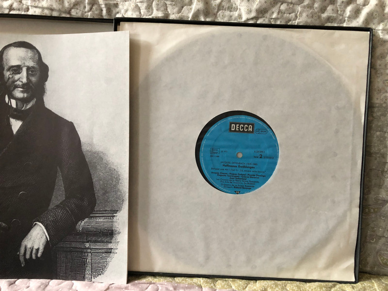 Jacques Offenbach: Hoffmanns Erzählungen - Joan Sutherland, Placido Domingo, Huguette Tourangeau, Gabriel Bacquier, Orchestre De La Suisse Romande, Richard Bonynge / Decca 3x LP, Box Set 1972 Stereo / 6.35199 GF
