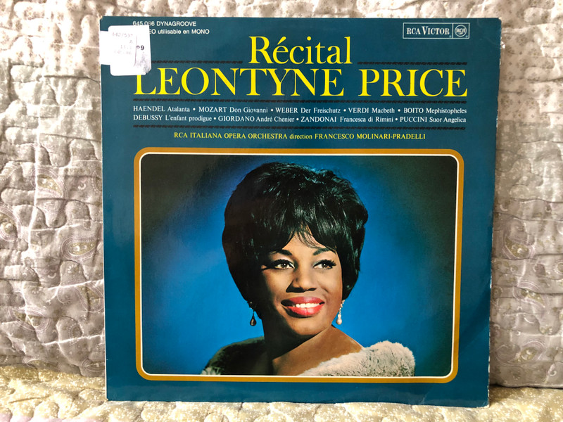 Récital: Leontyne Price - RCA Italiana Opera Orchestra , Direction: Francesco Molinari-Pradelli / Haendel: Atalanta, Mozart: Don Giovanni, Weber: Der Freischutz, Verdi: Macbeth, Boito: Mephistopheles / RCA Victor LP Stereo, Mono / 645.086