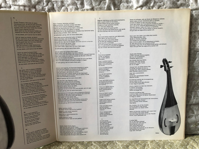 Guillaume de Machaut: Chansons 2 - Studio Der Frühen Musik, Leitung Thomas Binkley / Reflexe / Die Stimme Seines Herrn LP 1973 / 1 C 063-30109