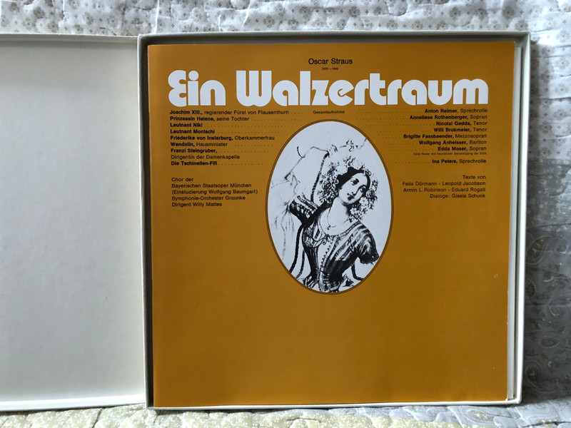 Oscar Straus – Ein Walzertraum - Gesamtaufnahme / Anneliese Rothenberger, Nicolai Gedda, Edda Moser, Brigitte Fassbaender, Willi Brokmeier, Wolfgang Anheisser / Die Stimme Seines Herrn 2x LP, Box Set Stereo / 1C 163-29 041/2X