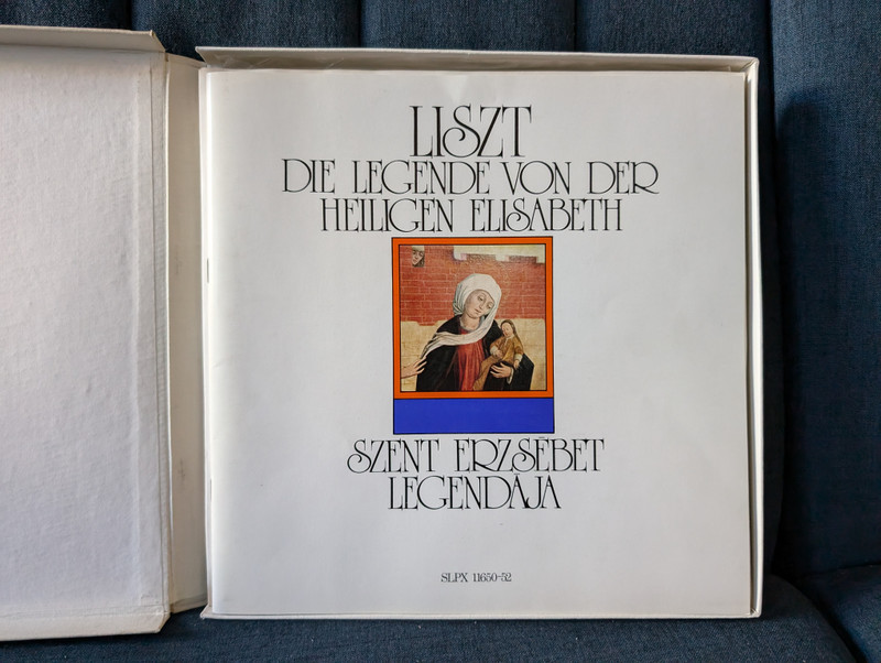 Liszt: Die Legende Von Der Heiligen Elisabeth - János Ferencsik / Hungaroton 3x LP, Stereo, Mono, Box Set / SLPX 11650-52