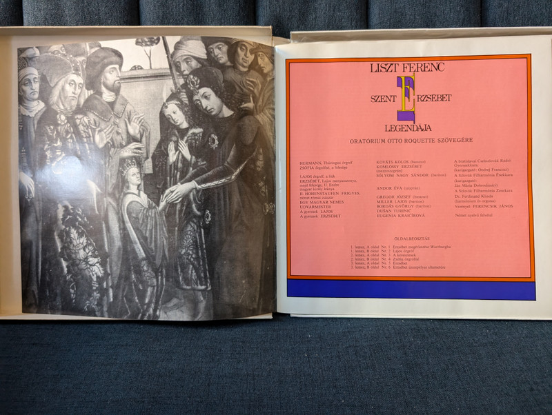 Liszt: Die Legende Von Der Heiligen Elisabeth - János Ferencsik / Hungaroton 3x LP, Stereo, Mono, Box Set / SLPX 11650-52