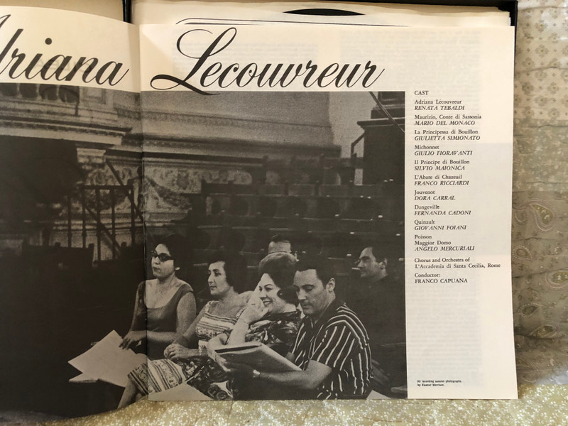 Cilea - Adriana Lecouvreur - Tebaldi, Del Monaco, Simionato / London Records 3x LP, Box Set, Stereo / OSA 1331