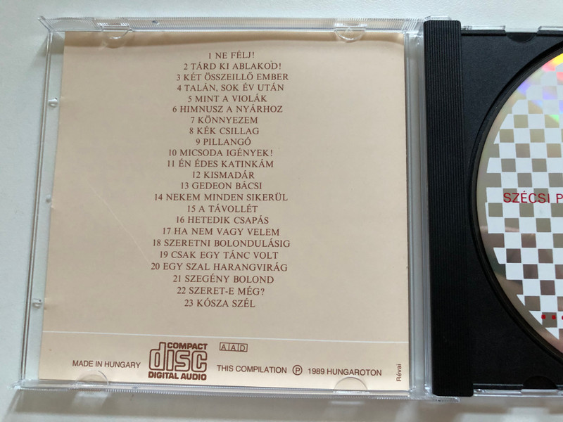 Szécsi Pál – Tárd Ki Ablakod / Gong Audio CD Stereo 1983 / HCD 37287