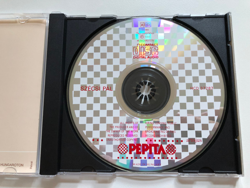 Szécsi Pál – Tárd Ki Ablakod / Gong Audio CD Stereo 1983 / HCD 37287