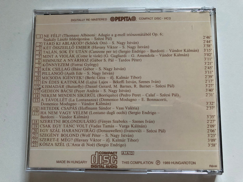Szécsi Pál – Tárd Ki Ablakod / Gong Audio CD Stereo 1983 / HCD 37287