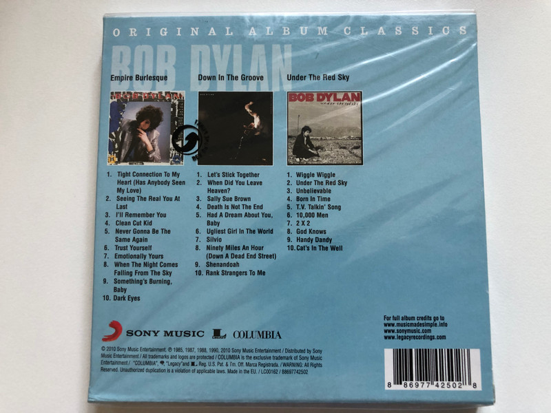 Bob Dylan (Original Album Classics) / Columbia 3x Audio CD 2010 / 88697742502