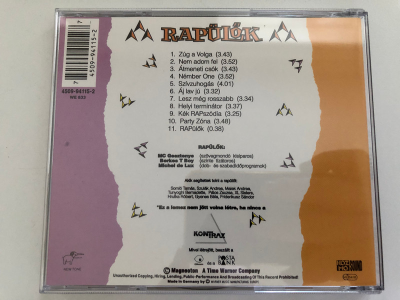 Rapülők / Magneoton Audio CD / 4509-94115-2