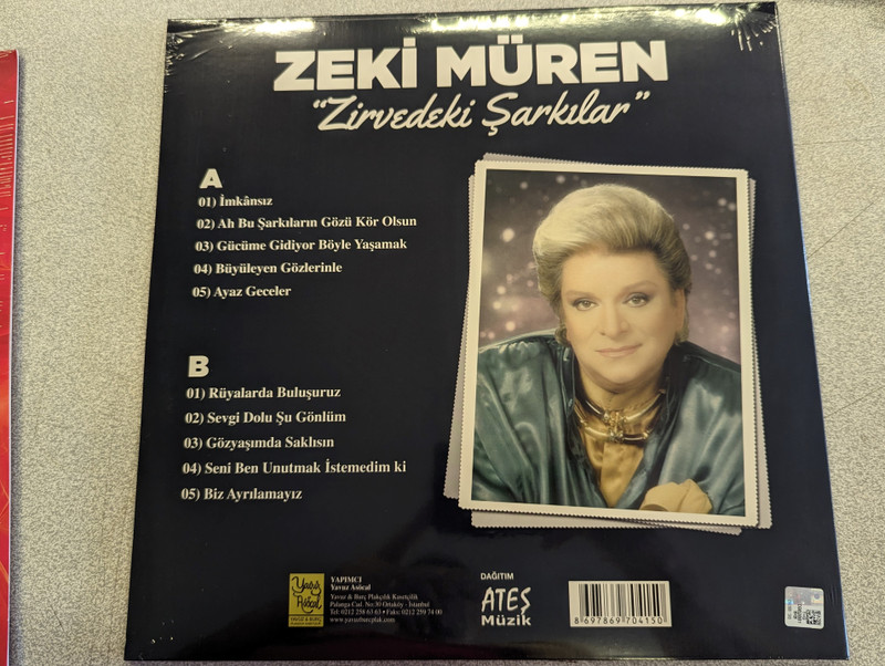 Zeki Müren – Zirvedeki Şarkılar / Yavuz & Burç Plakçılık Kasetçilik LP / 8697869704150