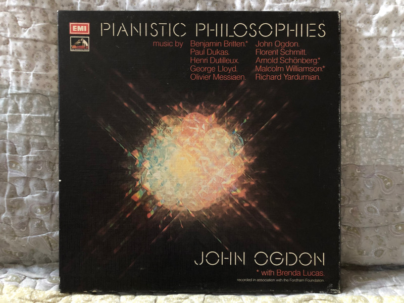 Pianistic Philosophies - Music By Benjamin Britten, Paul Dukas, Henri Dutilleux, George Lloyd, Olivier Messiaen, John Ogdon, Florent Schmitt, Arnold Schonberg, Malcolm Williamson, Richard Yardumian / His Master's Voice 5x LP, Box Set, Stereo 1974 / SLS 868