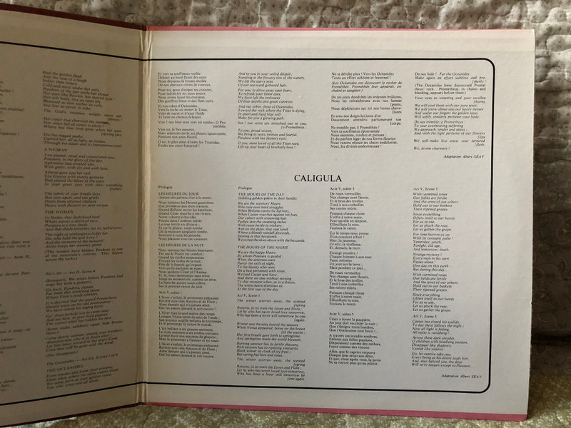 Gabriel Fauré: Arias And Choruses From Promethee, Opus 82 and Incidental Music to Caligula, Opus 41 - Danielle Galland (soprano), The Maitrise Gabriel Faure (Thérèse Farré-Fizio, chorusmaster) / PETERS INTERNATIONAL LP 1967 Stereo / PLE 037 
