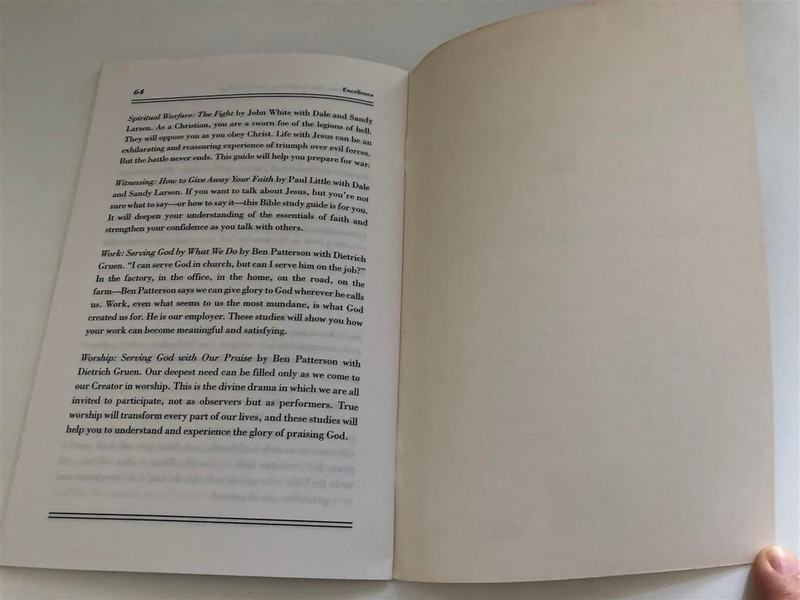 Excellence Run with the Horses Eugene Peterson 6 Studies for Individual groups Christian Basic Bible Studies InterVarsity Press (9780830820115)