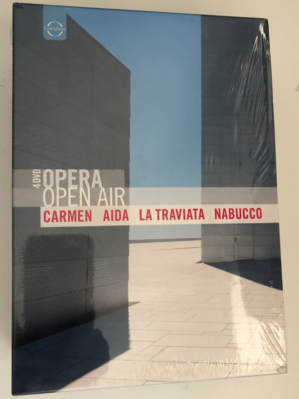 Open Air Opera: Carmen - Aida - La Traviata - Nabucco 4 DVD Set / Festival St. Margarethen / Giuseppe Verdi / Directed for stage by Robert Herzl & Gianfranco Bosio / DVD (880242582089)