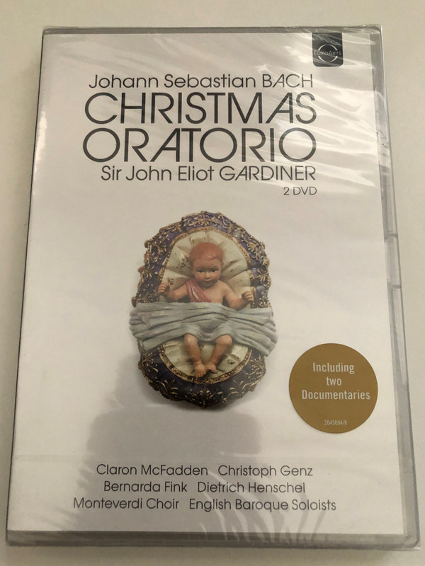 Bach: Christmas Oratorio, BWV 248 2 DVD Set / Sir John Elliot Gardiner / Monteverdi Choir; English Baroque Soloists / Including Two Documentaries / Recorded at the Herderkirche, Weimar 23 & 27 December 1999 / DVD (880242450982)
