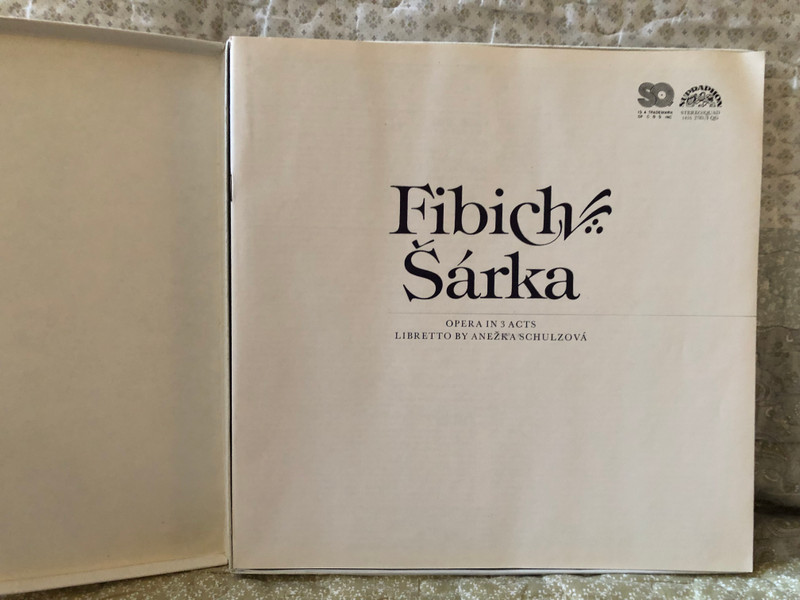 Fibich: Šárka (Opera in 3 Acts) -Děpoltová, Přibyl, Randová, Zítek, Brno State Philharmonic Orchestra, Jan Štych / Supraphon 3x LP, Box Set, Stereo / 1416 2781/3
