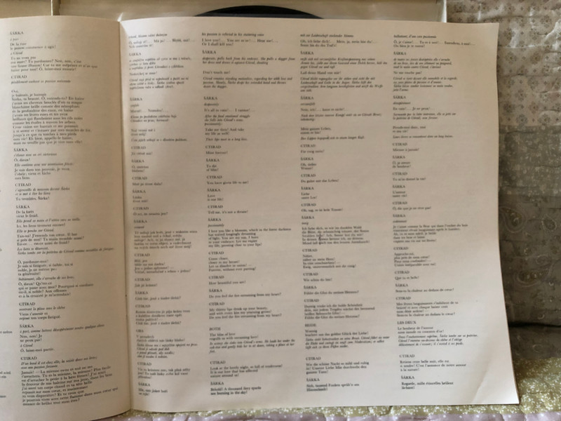 Fibich: Šárka (Opera in 3 Acts) -Děpoltová, Přibyl, Randová, Zítek, Brno State Philharmonic Orchestra, Jan Štych / Supraphon 3x LP, Box Set, Stereo / 1416 2781/3