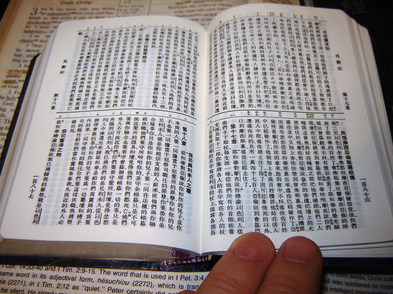 Chinese Vertical Script Bible / Pocket size / Nice PVC cover / 5 x 3.4 x 1.1