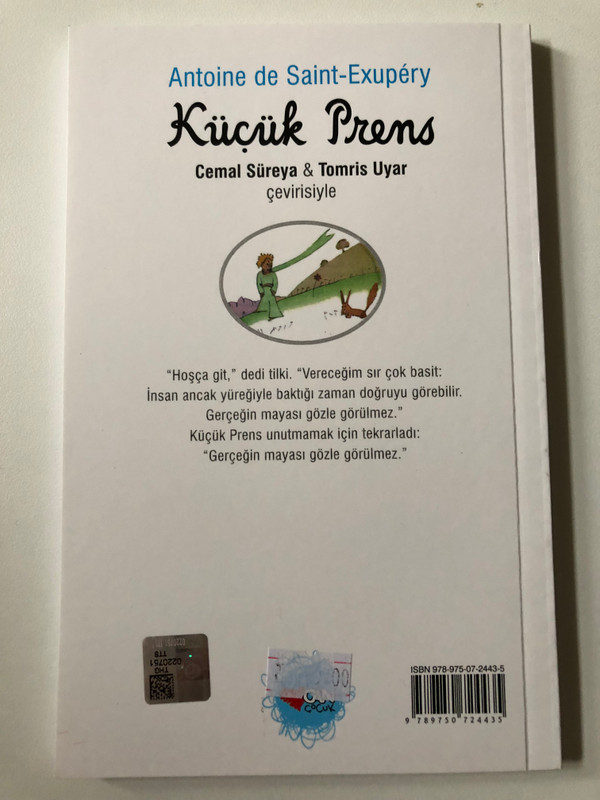 Küçük Prens (Turkish Edition)  Author Antoine De Saint-Exupery  Paperback (9789750724435)