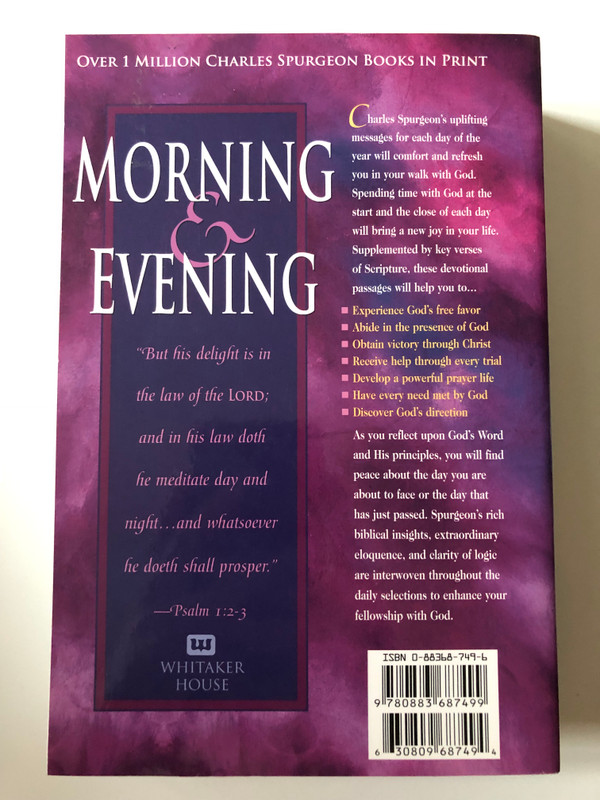 Morning and Evening / Author: Charles Spurgeon / Revised Modern English Version / Hardcover (9780883687499)