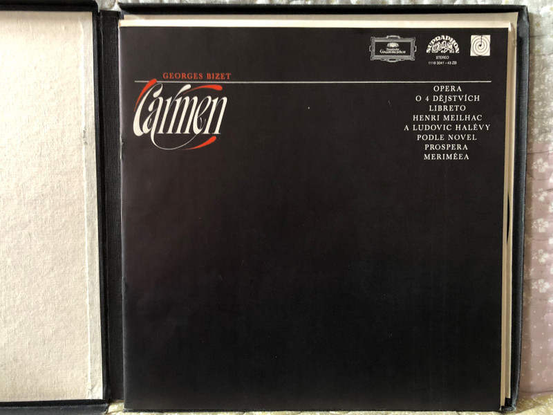 Bizet: Carmen - Marilyn Horne, James McCracken, Metropolitní Opera, Leonard Bernstein / Supraphon 3x LP, Stereo, Box Set / 1116 3041 - 43
