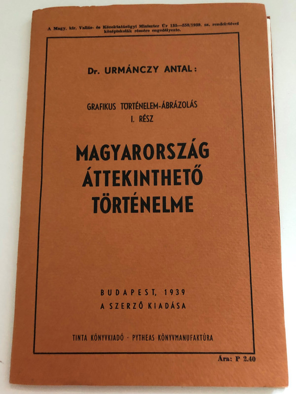 Magyarország áttekinthető történelme - Grafikus történelem ábrázolás I. rész / Dr. Urmanczy Antal (9789634093800)