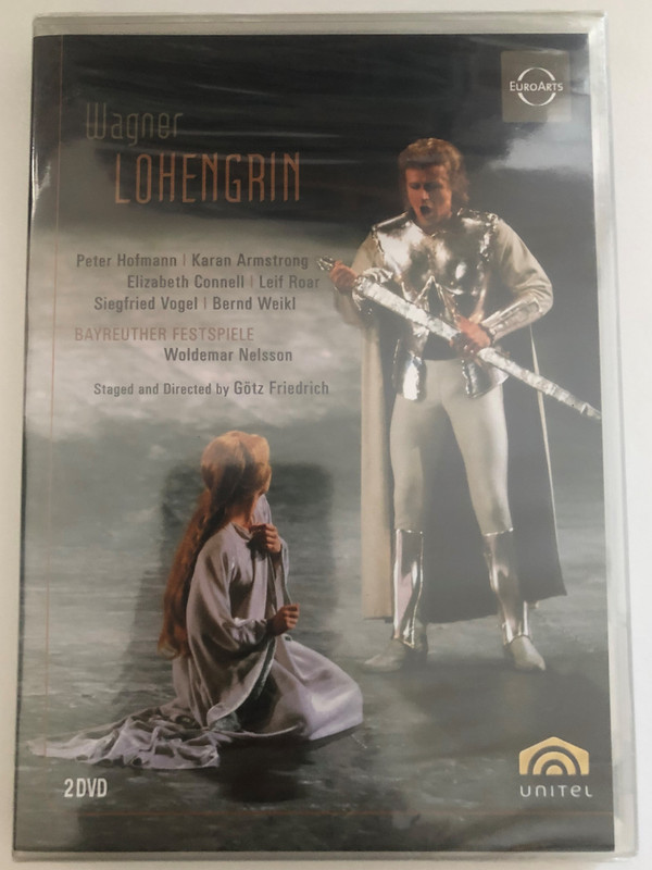 Wagner - Lohengrin / Peter Hofmann, Karan Armstrong, Bernd Weikl, Elizabeth Connell, Leif Roar, Woldemar Nelsson / Bayreuth Opera / Recorded at the Festspielhaus Bayreth 1982 / Staged and Directed by Gotz Friedrich / DVD (880242720283)