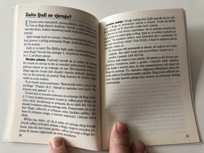 Kako mogu znati Postoji li Bog? / Croatian Language Booklet / How Can I Know There Is a God? / Paperback, 2004 (VI-W1G8-SU94)