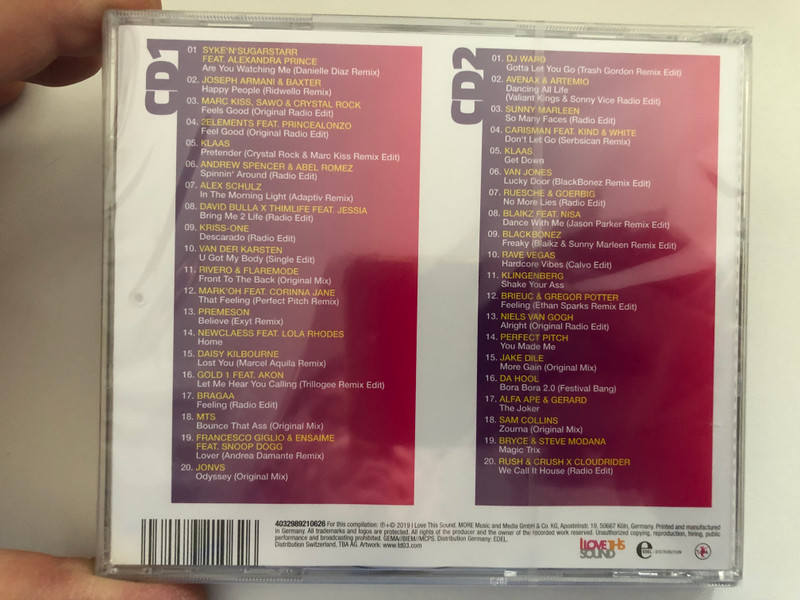 GO Sports! - Vol. 1 - Maximum Level Workout Sounds / Mark'oh Feat. Corinna Jane, Klaas, Sunny Marleen, Blackbonez, Blaikz Feat. Nisa, 2Elements, Niels Van Gogh / I Love This Sound 2x Audio CD 2019 / 1021062ILT