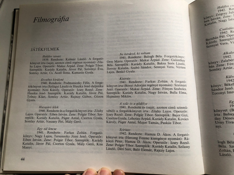 Karády - mítosza és mágiája  Kiraly Jeno  Hardcover (963740337X)