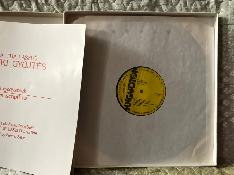 Lajtha László: Széki Gyűjtés - Hungarian Folk Music From Szék, Collected By Laszlo Lajtha, Edited by Ferenc Sebo / Hungaroton 3x LP, Box Set, Mono 1985 / LPX 18092 94