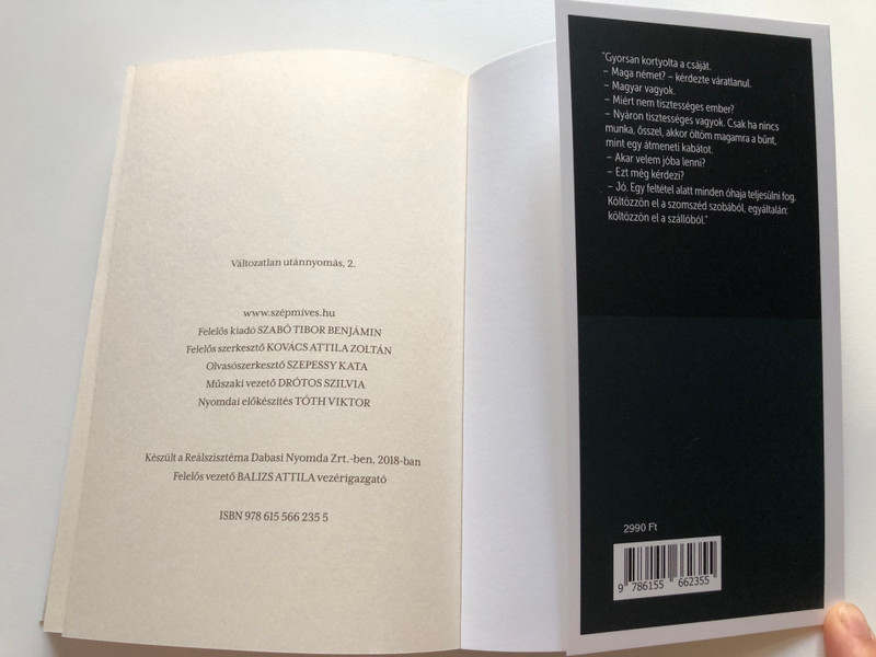 Tatjána - Rejtő Jenő  Szépmíves Könyvek, 2017  Paperback (9786155662355)
