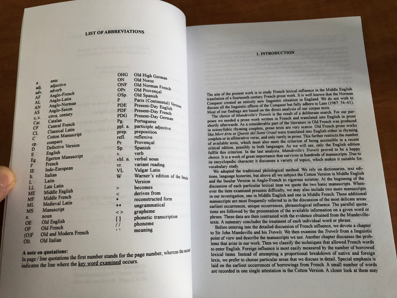 French Linguistic Influence in the Cotton Version of Mandeville's Travels / ÖRSI TIBOR / TINTA KÖNYVKIADÓ BUDAPEST, 2006 / Paperback (9789637094545)