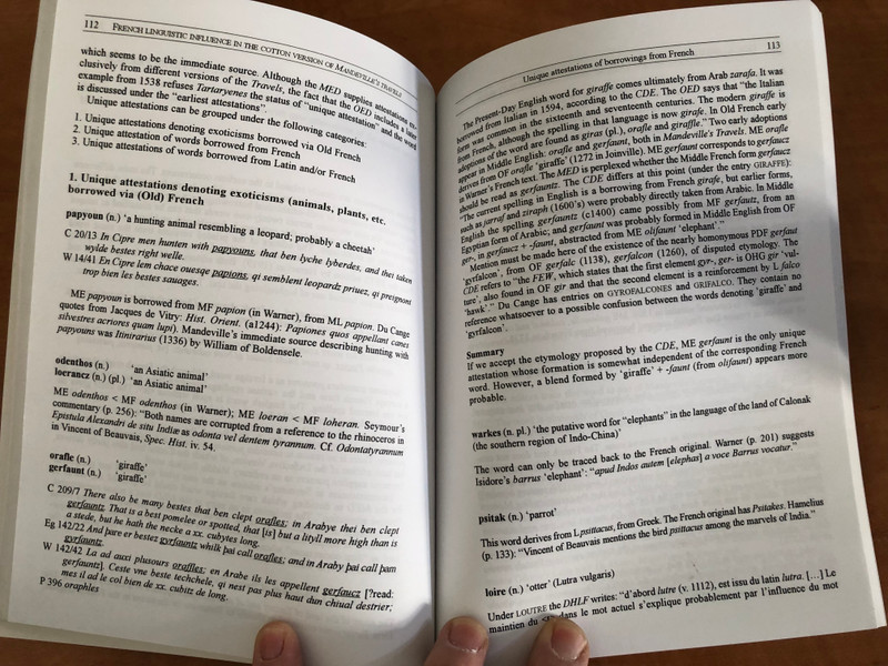 French Linguistic Influence in the Cotton Version of Mandeville's Travels / ÖRSI TIBOR / TINTA KÖNYVKIADÓ BUDAPEST, 2006 / Paperback (9789637094545)